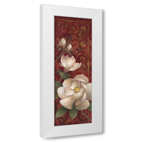 Magnolia Melody II White Modern Wood Framed Art Print by Vollherbst-Lane, Elaine
