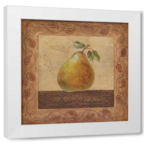 Elegant Edibles I White Modern Wood Framed Art Print by Tava Studios