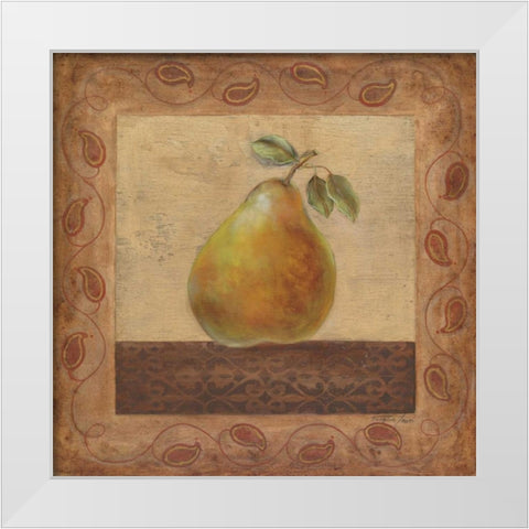 Elegant Edibles I White Modern Wood Framed Art Print by Tava Studios