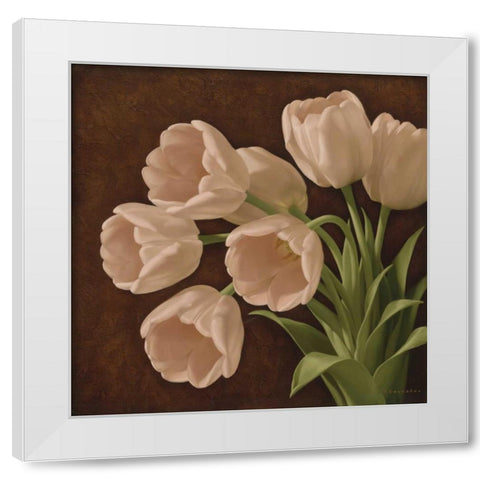 Summer Scent II White Modern Wood Framed Art Print by Levashov, Igor