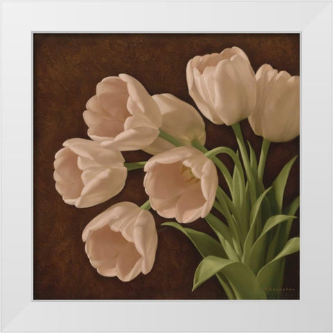 Summer Scent II White Modern Wood Framed Art Print by Levashov, Igor