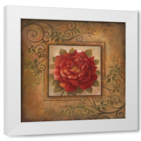 Sacred Rose I White Modern Wood Framed Art Print by Vollherbst-Lane, Elaine
