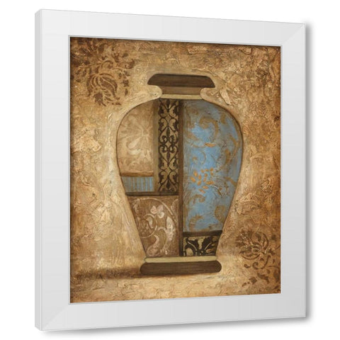 Exquisite Etchings II White Modern Wood Framed Art Print by Tava Studios