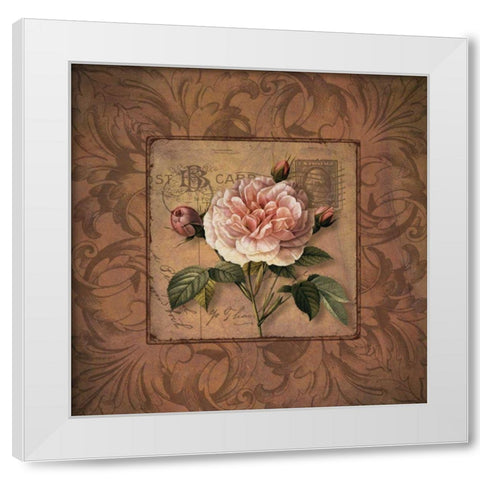 P.S. I Love You Too! White Modern Wood Framed Art Print by Donovan, Kelly