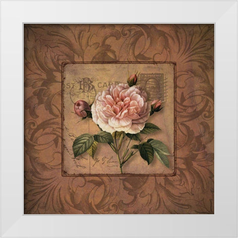 P.S. I Love You Too! White Modern Wood Framed Art Print by Donovan, Kelly