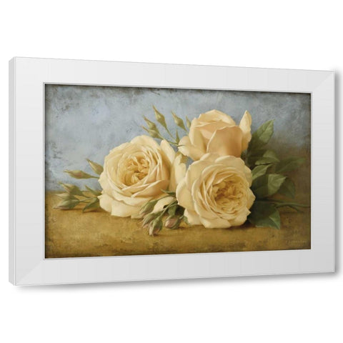 Roses from Ivan White Modern Wood Framed Art Print by Levashov, Igor