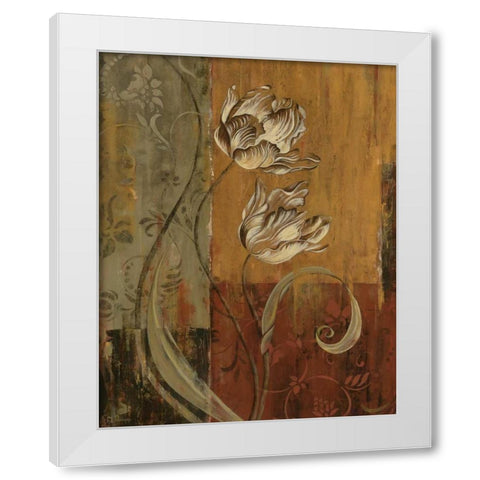 Poetic Setting I White Modern Wood Framed Art Print by Donovan, Maria