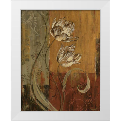 Poetic Setting I White Modern Wood Framed Art Print by Donovan, Maria