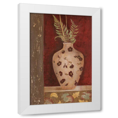 Fern Fantasia I White Modern Wood Framed Art Print by Tava Studios
