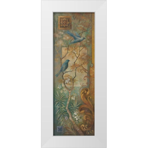 Enchanting Sound I White Modern Wood Framed Art Print by Vollherbst-Lane, Elaine