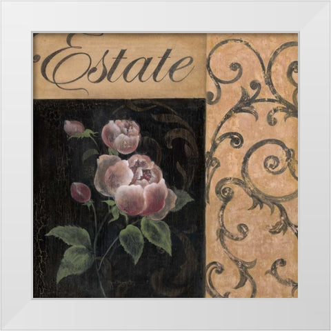 Estate White Modern Wood Framed Art Print by Tava Studios