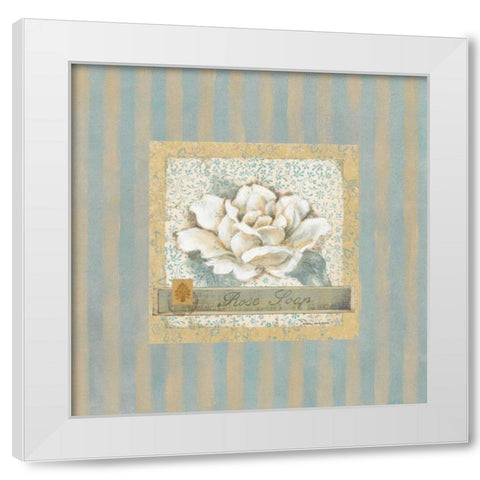 Rose Soap White Modern Wood Framed Art Print by Robinson, Carol