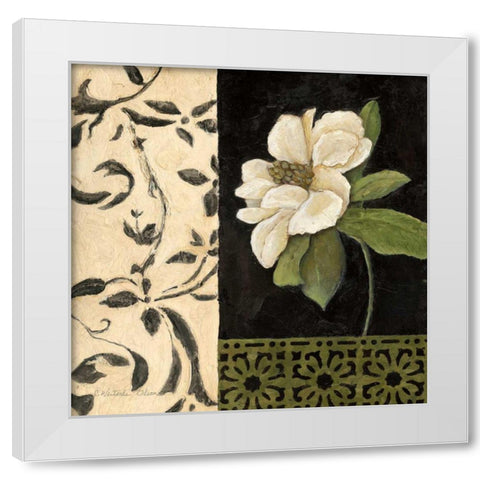 Negro y Blanco Simplicidad I White Modern Wood Framed Art Print by Olson, Charlene
