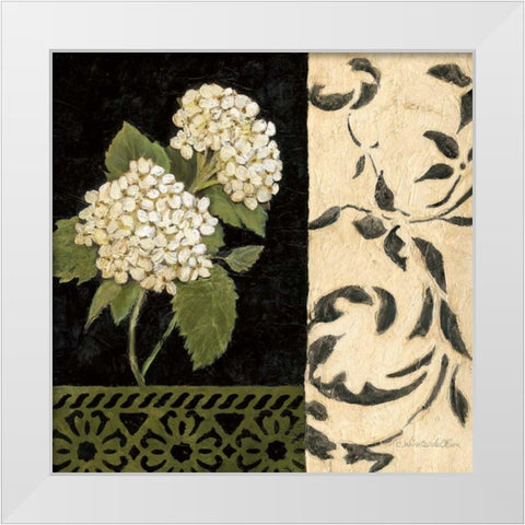 Negro y Blanco Simplicidad II White Modern Wood Framed Art Print by Olson, Charlene
