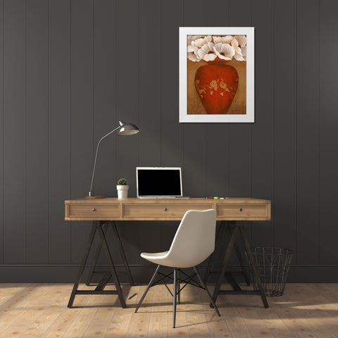 Grand Arrangement II White Modern Wood Framed Art Print by Tava Studios