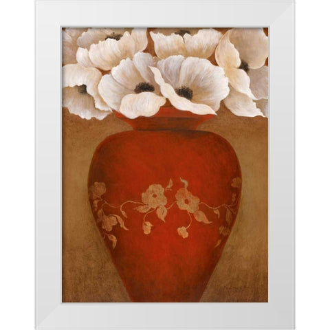 Grand Arrangement II White Modern Wood Framed Art Print by Tava Studios