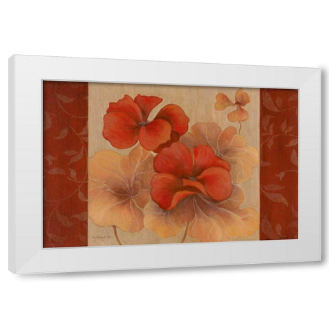 Pelargos II White Modern Wood Framed Art Print by Tava Studios