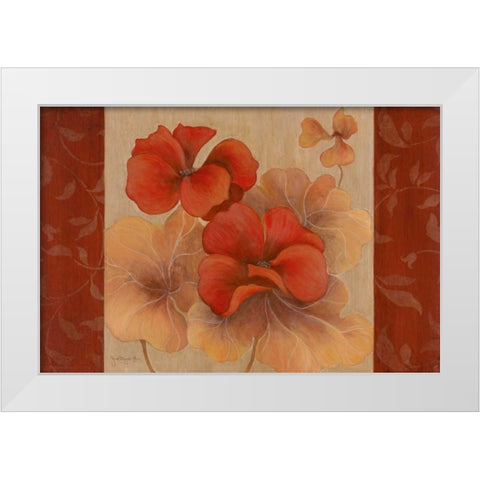 Pelargos II White Modern Wood Framed Art Print by Tava Studios