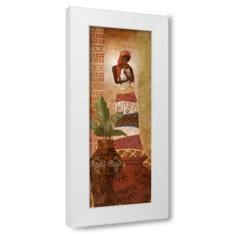 A Mothers Love I White Modern Wood Framed Art Print by Nan
