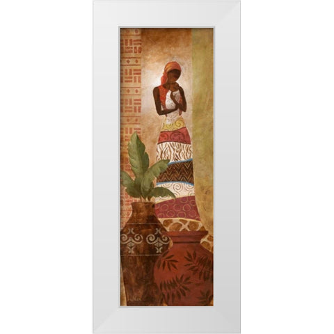 A Mothers Love I White Modern Wood Framed Art Print by Nan