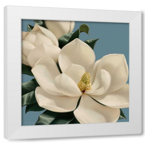 Dolce Magnolia White Modern Wood Framed Art Print by Levashov, Igor
