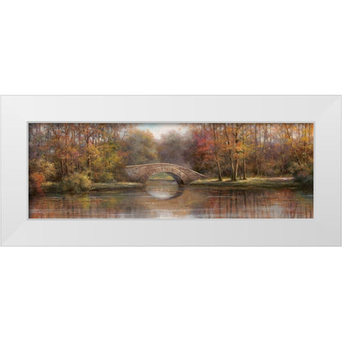 Along the River I White Modern Wood Framed Art Print by Chiu, T.C.