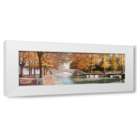 Day in the Park I White Modern Wood Framed Art Print by Chiu, T.C.