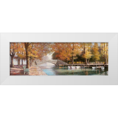 Day in the Park I White Modern Wood Framed Art Print by Chiu, T.C.