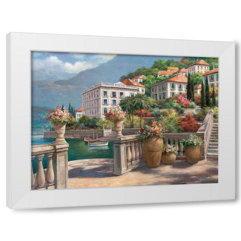 Lago di Como II White Modern Wood Framed Art Print by Chiu, T.C.