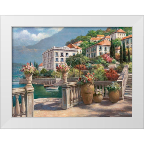 Lago di Como II White Modern Wood Framed Art Print by Chiu, T.C.