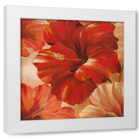 Sunlit Bloom II White Modern Wood Framed Art Print by Nan