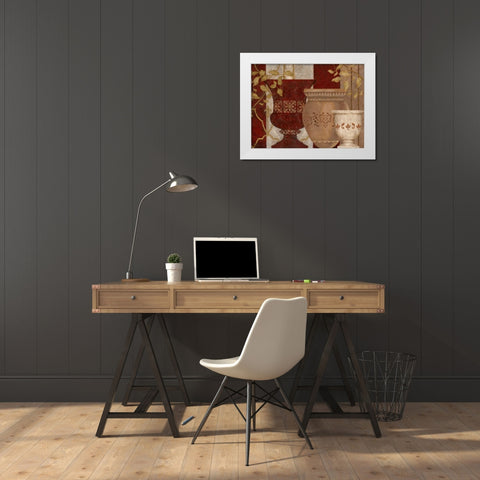 San Pietro - Detail II White Modern Wood Framed Art Print by Carroll, Jane