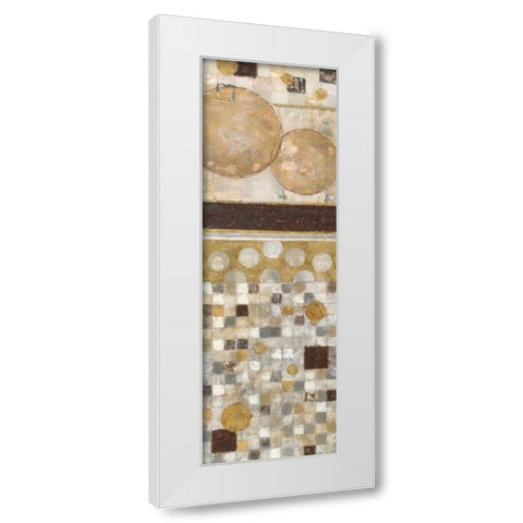 Lucido Mosaico II White Modern Wood Framed Art Print by Tava Studios