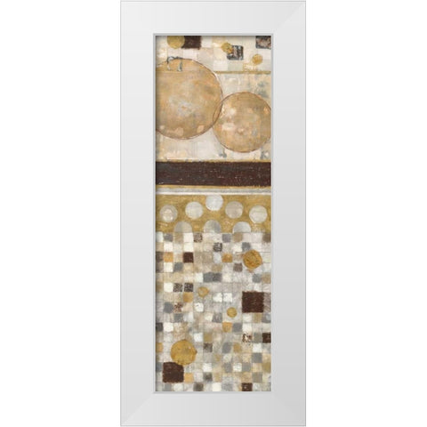 Lucido Mosaico II White Modern Wood Framed Art Print by Tava Studios