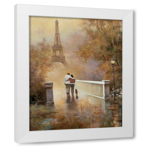 Walk in the Park II White Modern Wood Framed Art Print by Chiu, T.C.
