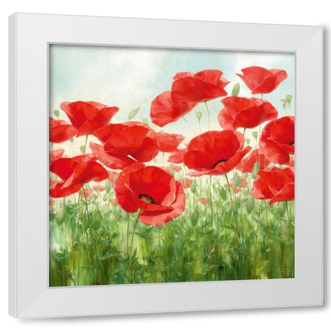Holland Garden White Modern Wood Framed Art Print by Levashov, Igor
