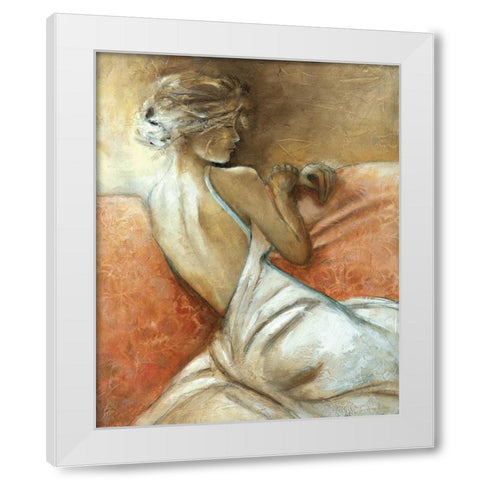 A Quiet Refrain I White Modern Wood Framed Art Print by Robinson, Carol