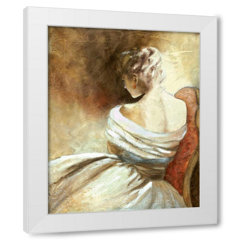A Quiet Refrain II White Modern Wood Framed Art Print by Robinson, Carol
