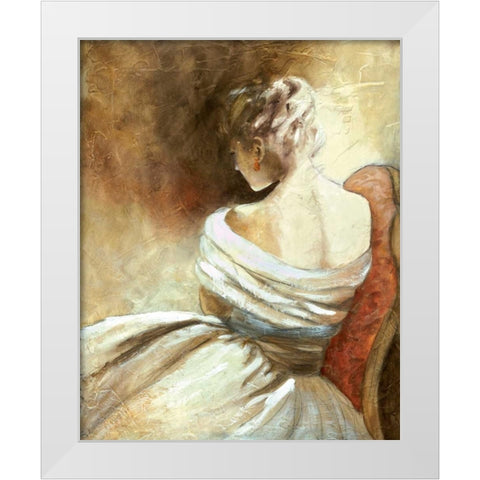 A Quiet Refrain II White Modern Wood Framed Art Print by Robinson, Carol