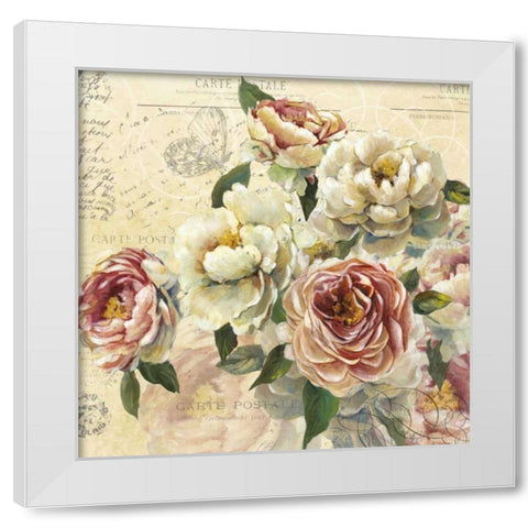 Scented Letter I White Modern Wood Framed Art Print by Robinson, Carol