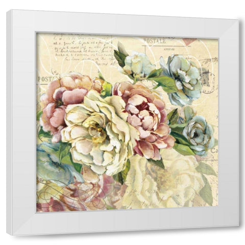Scented Letter II White Modern Wood Framed Art Print by Robinson, Carol