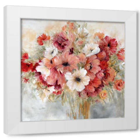Gardens Passion White Modern Wood Framed Art Print by Robinson, Carol