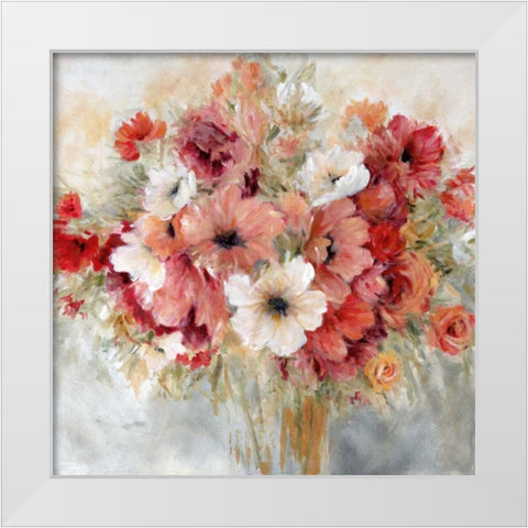 Gardens Passion White Modern Wood Framed Art Print by Robinson, Carol