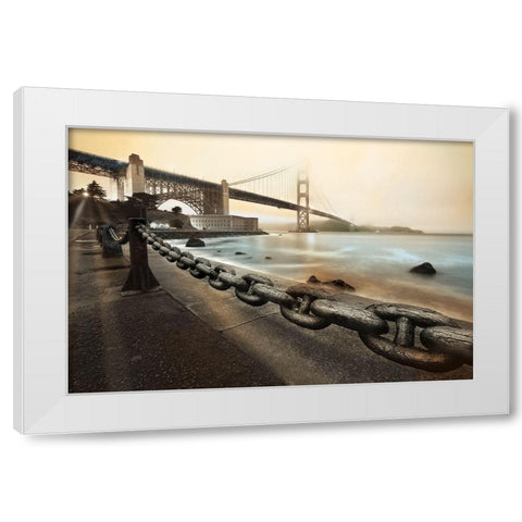 Unchained in Color White Modern Wood Framed Art Print by Reed, Aaron