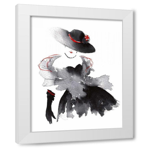 Evening Out I White Modern Wood Framed Art Print by McNaughton, Rachel