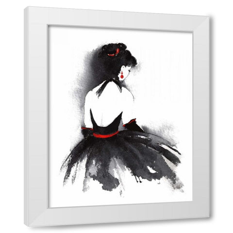 Evening Out II White Modern Wood Framed Art Print by McNaughton, Rachel