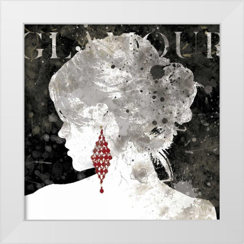 Fashion Silhouette II White Modern Wood Framed Art Print by Robinson, Carol