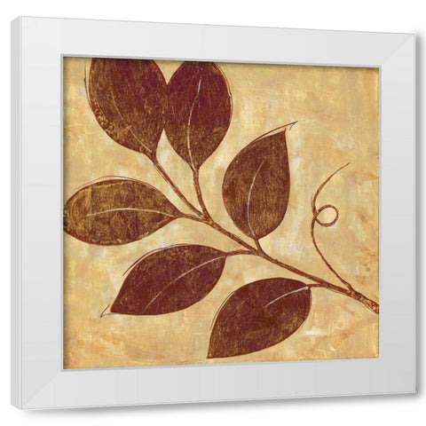 Marsala Moment III White Modern Wood Framed Art Print by Tava Studios