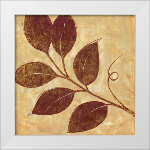 Marsala Moment III White Modern Wood Framed Art Print by Tava Studios