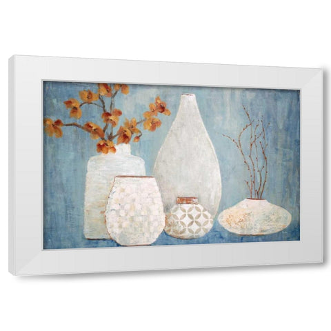 Soft Light White Modern Wood Framed Art Print by Tava Studios